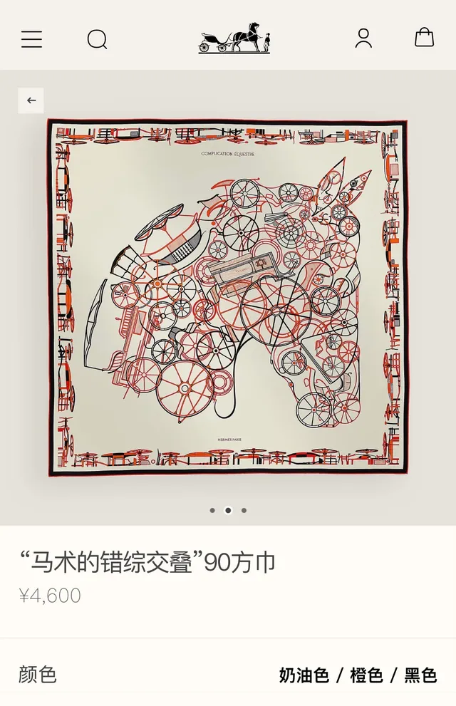 Hermès Aviation Motif Silk Scarf 2