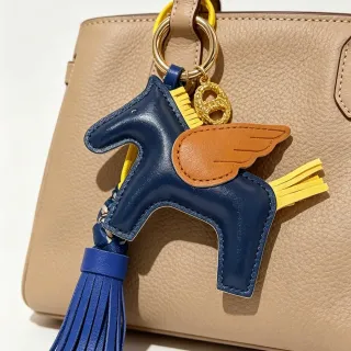 Hermès Beige Navy Structured Pebbled Leather Top-Handle Satchel Handbag