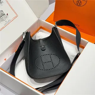 Hermès Evelyne perforé H Logo Cuir Tobacco sac underarm 9