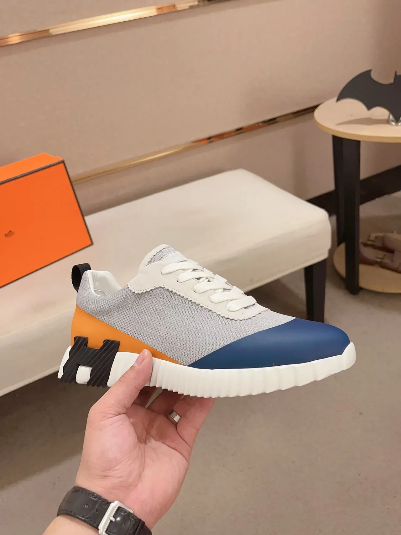Hermès H-Heel Chaussures Lifestyle à Bloques de Couleur 5