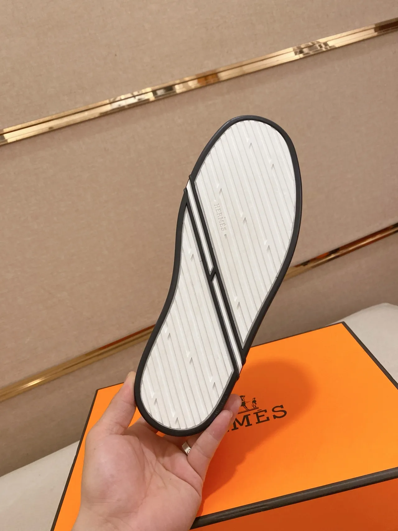 Hermès H Sneaker White Minimalist Lifestyle Sneaker 2