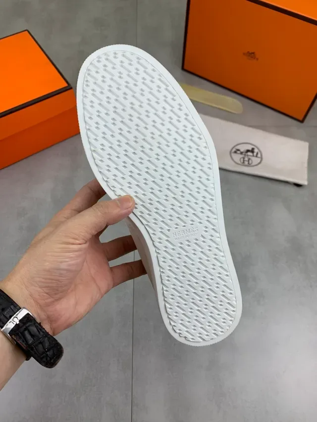 Hermès Oran Bege Branco Camurça Superior Stirrup Buckle Hardware Loafer 2