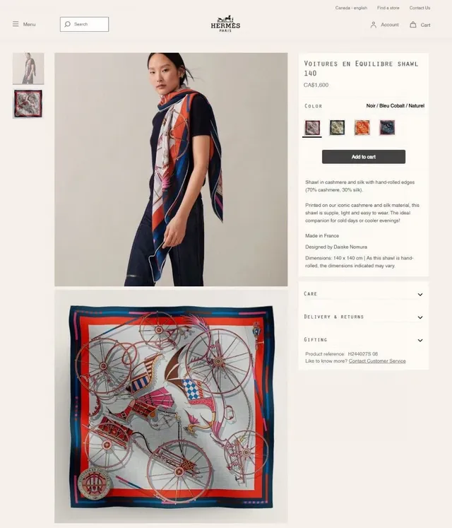 Hermès Motif Équestre Imprimé Crème Bleu Rouge Écharpe de Soie 4