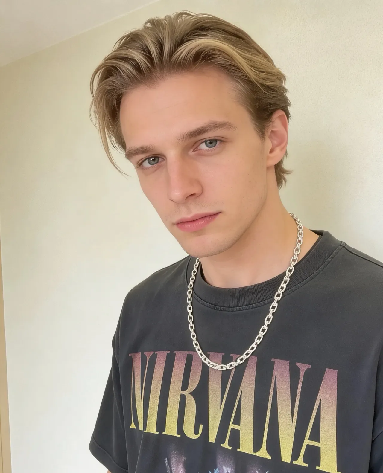 Hermès Silver-Tone Heavy-Link Curb Chain Necklace 2