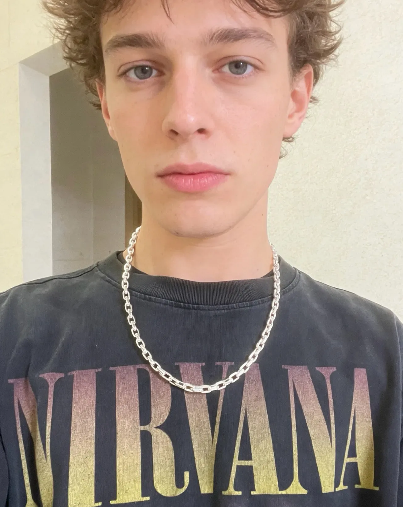Hermès Silver-Tone Heavy-Link Curb Chain Necklace 7