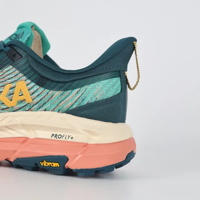 Hoka Clifton Blue Orange Engineered Mesh Upper Multi-Layered Midsole Running Shoes 4