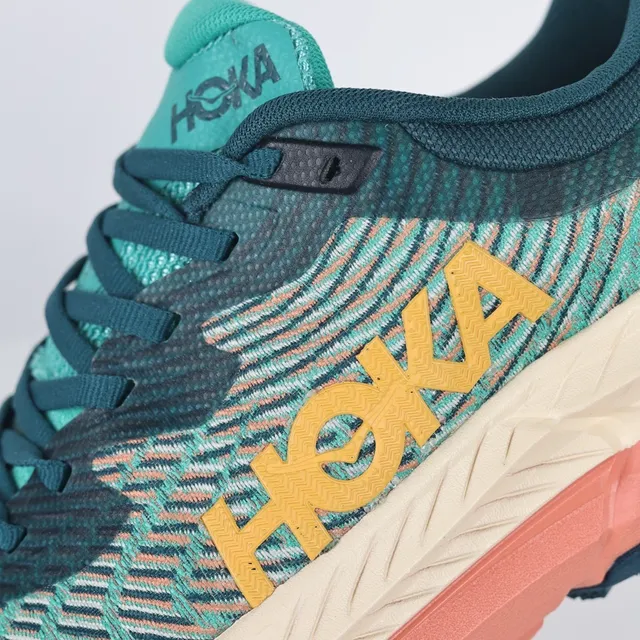 Hoka Clifton Blue Orange Engineered Mesh Upper Multi-Layered Midsole Running Shoes 6