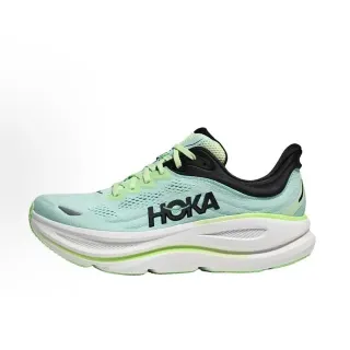 Hoka أخضر أسود علو مجهز شبكة كبيرة ناعمة وسط كعب أحذية جري