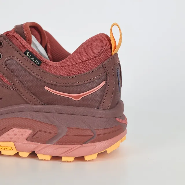 Hoka Speedgoat Bourgogne Orange Chunky Perforé Daim-Maille Supérieur Chaussures de course 4