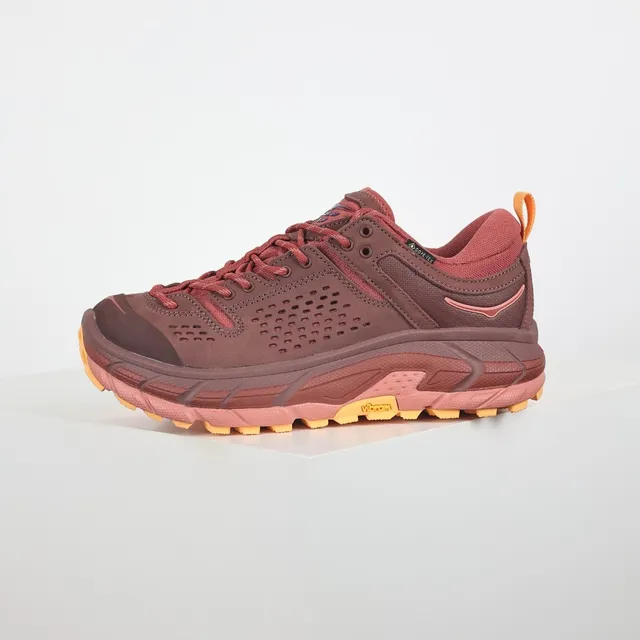 Hoka Speedgoat Bourgogne Orange Chunky Perforé Daim-Maille Supérieur Chaussures de course 9