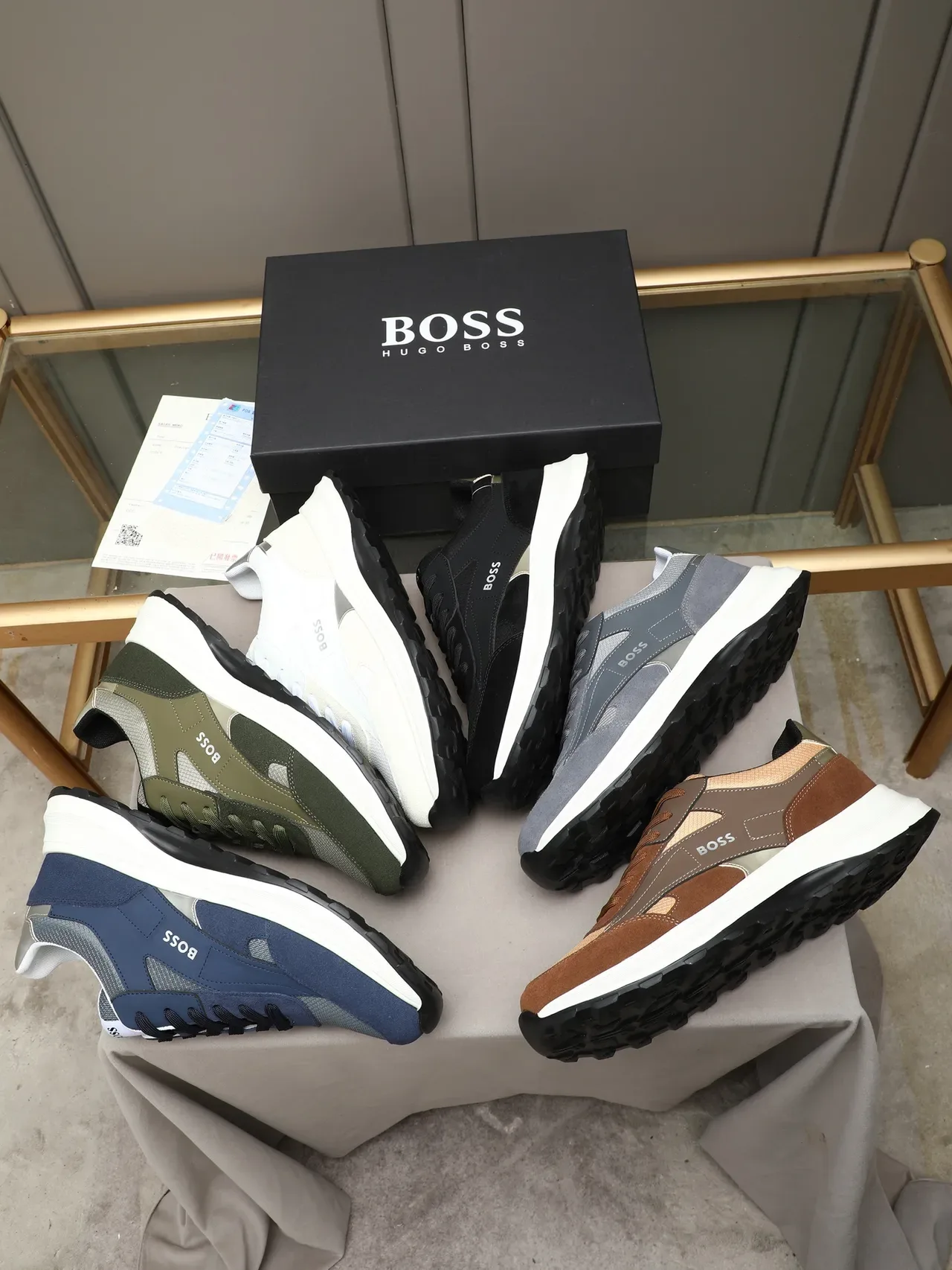 Hugo Boss Black and Gold Lifestyle Sneaker 2
