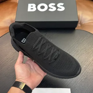 Hugo Boss Black Knit Slip-On Inspired Lifestyle Sneakers