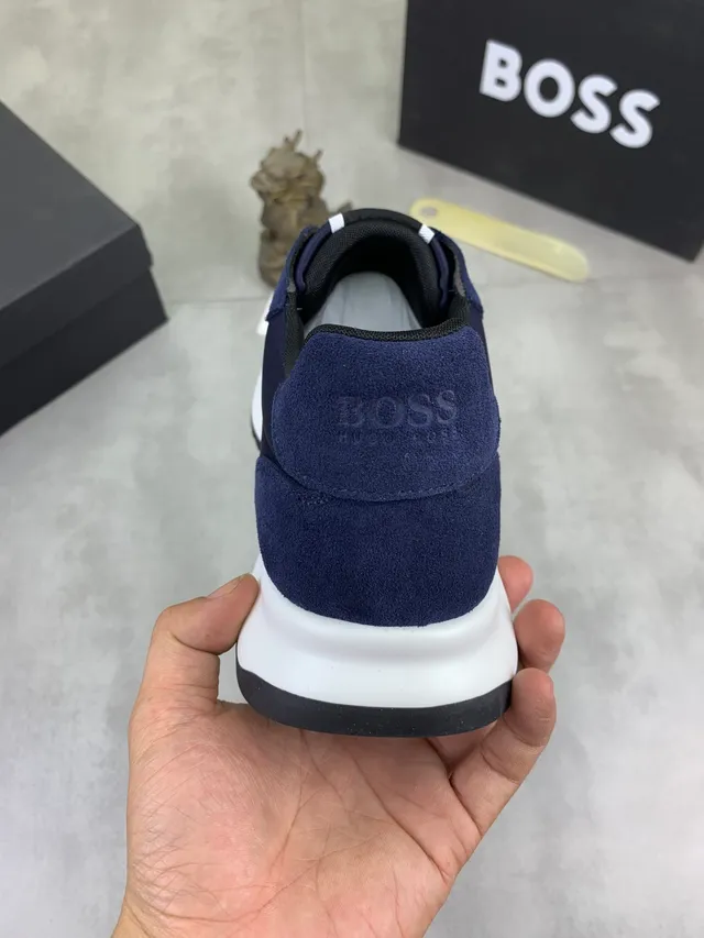 Hugo Boss Sneakers Lifestyle en Daim et Synthétique Navy 4