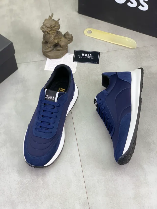 Hugo Boss Sneakers Lifestyle en Daim et Synthétique Navy 5
