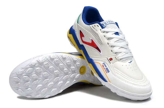 Joma PS Reactive White Blue Yellow Red Green Indoor Soccer Shoes 4