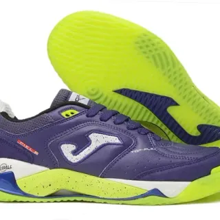 Joma Purple Yellow Low-Top Synthetic Leather Upper Lifestyle Sneakers