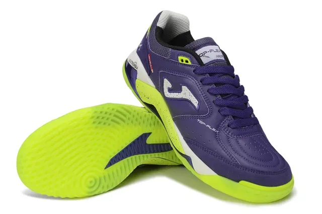 Joma Purple Yellow Low-Top Synthetic Leather Upper Lifestyle Sneakers 4
