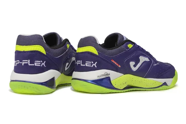 Joma Purple Yellow Low-Top Synthetic Leather Upper Lifestyle Sneakers 5