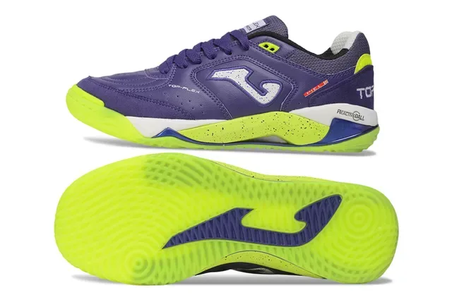 Joma Purple Yellow Low-Top Synthetic Leather Upper Lifestyle Sneakers 6