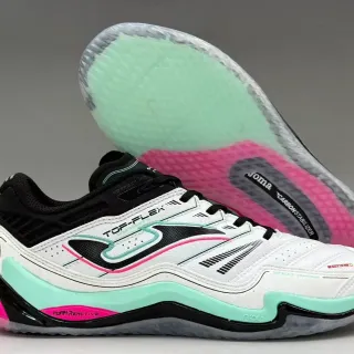 Joma TOP-FLEX White Black Mint Pink Lifestyle Sneakers