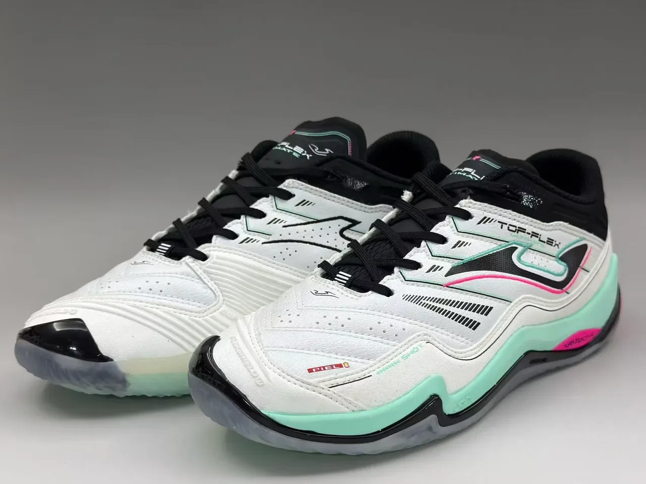 Joma TOP-FLEX White Black Mint Pink Lifestyle Sneakers 2