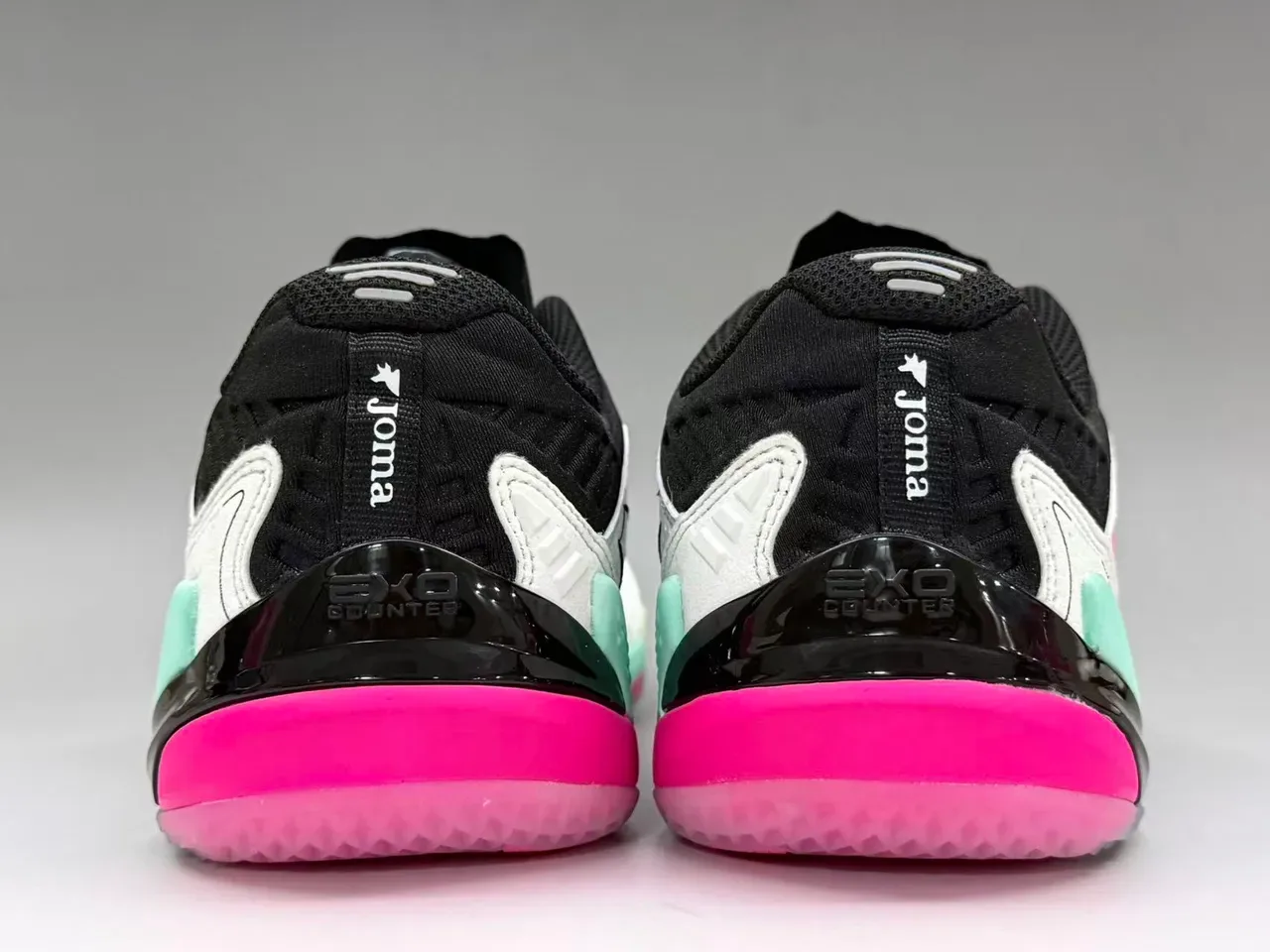 Joma TOP-FLEX White Black Mint Pink Lifestyle Sneakers 6