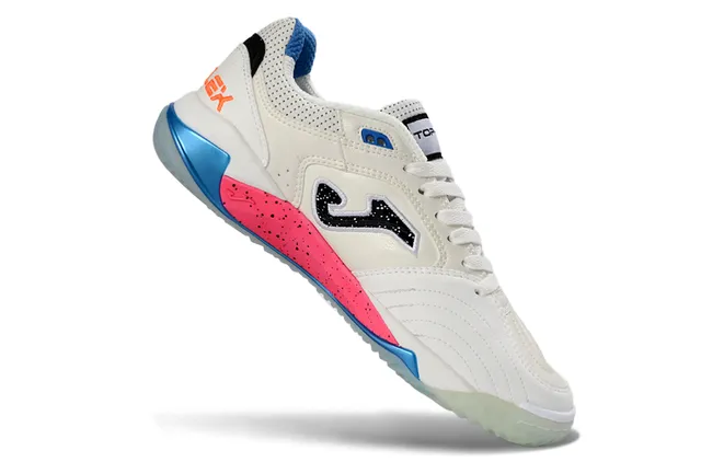 Joma Top-Flex White Pink Perforated Mesh Upper Lifestyle Sneakers 2