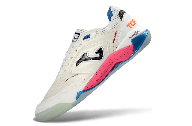 Joma Top-Flex White Pink Perforated Mesh Upper Lifestyle Sneakers 3