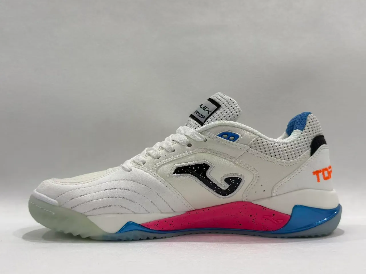 Joma Top-Flex White Pink Perforated Mesh Upper Lifestyle Sneakers 15
