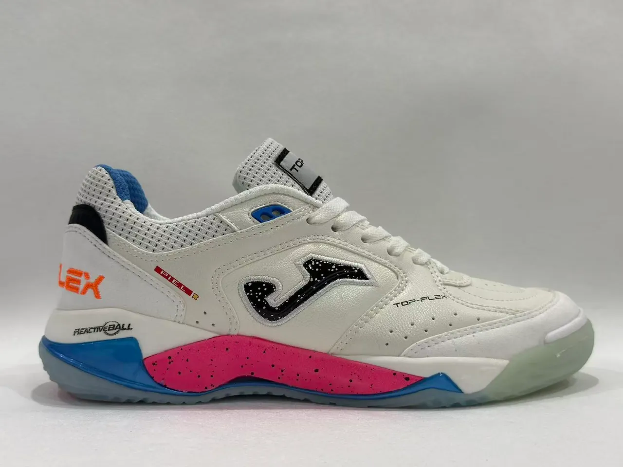 Joma Top-Flex White Pink Perforated Mesh Upper Lifestyle Sneakers 16