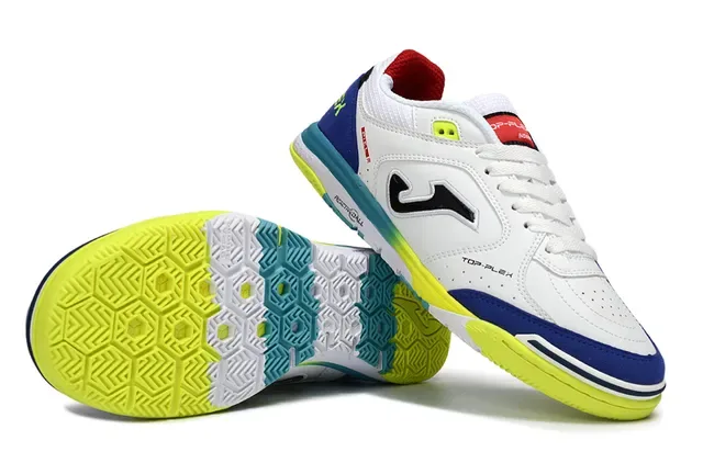 Joma Top-Plex White Blue Synthetic-Mesh Upper Sneakers 3
