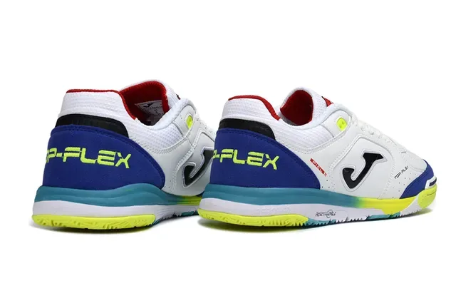 Joma Top-Plex White Blue Synthetic-Mesh Upper Sneakers 4
