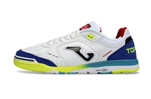 Joma Top-Plex White Blue Synthetic-Mesh Upper Sneakers 5