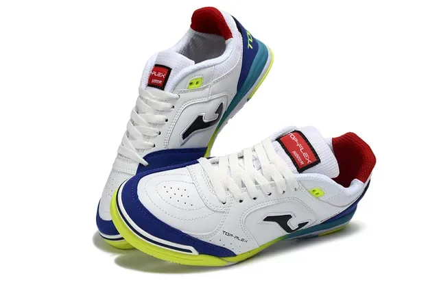 Joma Top-Plex White Blue Synthetic-Mesh Upper Sneakers 6