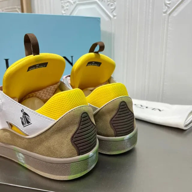 Lanvin Zapatilla Lifestyle con Salpicaduras de Pintura y Corte 5