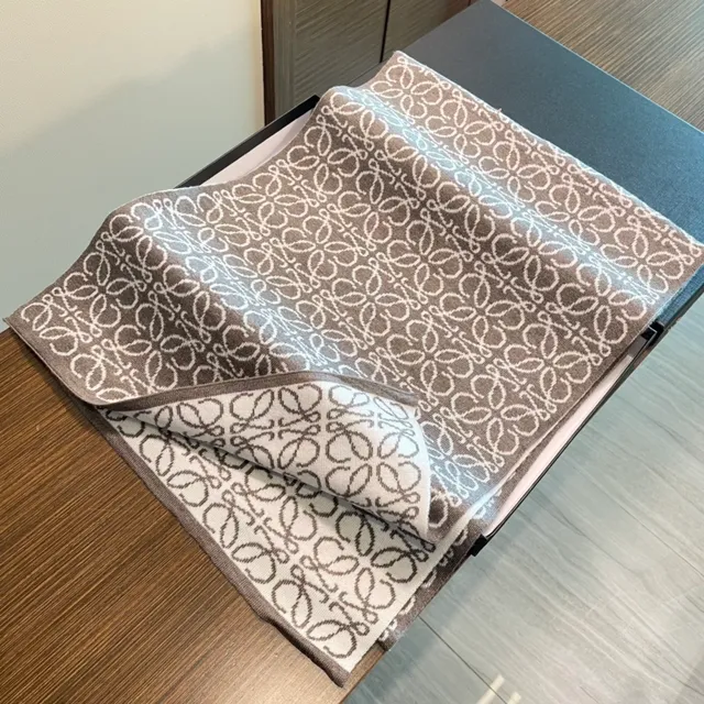 Loewe Anagram Motif Cashmere Scarf 5