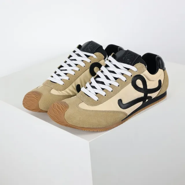 Loewe Flow Runner Beige and Black Lifestyle Sneakers 2