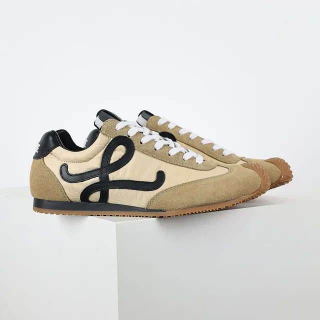 Loewe Flow Runner Beige and Black Lifestyle Sneakers 3