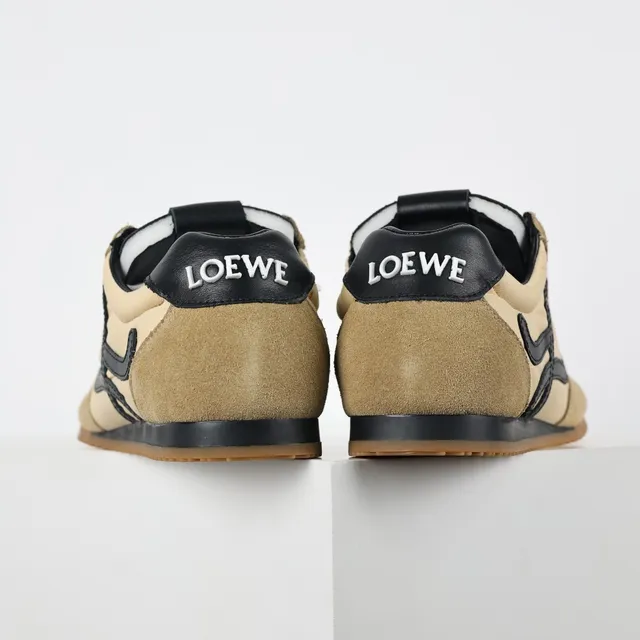 Loewe Flow Runner Beige and Black Lifestyle Sneakers 8