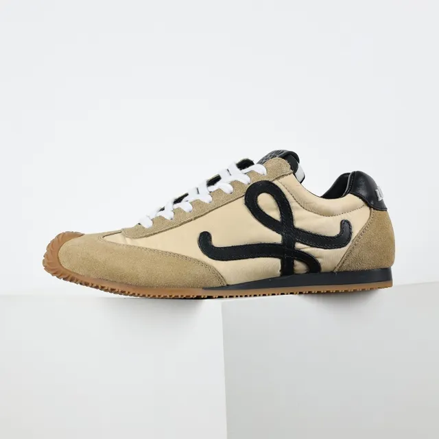 Loewe Flow Runner Beige and Black Lifestyle Sneakers 9