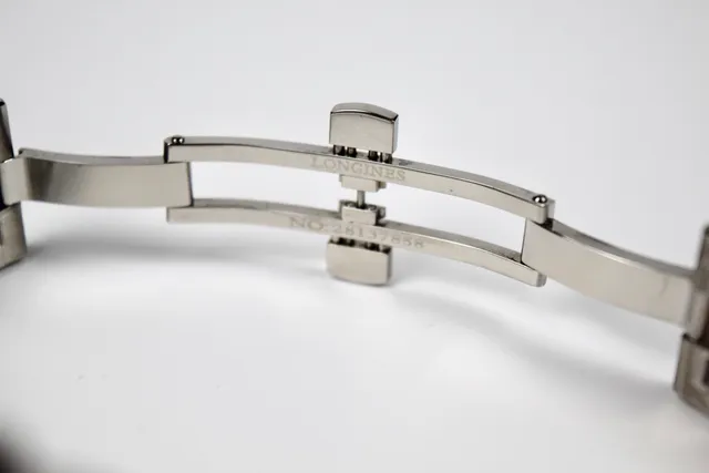 Longines Silver White Round Case Integrated Metal Bracelet Mechanical Watch 5