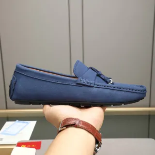 Loro Piana Summer Walk Navy Suede Loafer