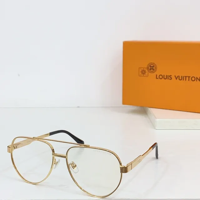 Louis Vuitton 飞行员风格 金色渐变镜片太阳镜 6