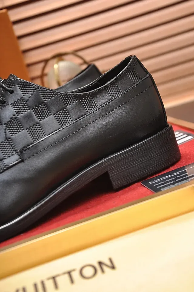 Louis Vuitton Zapatos Oxford Negro Damier Check 2