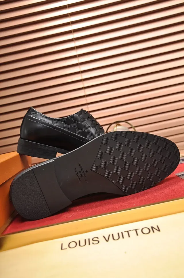 Louis Vuitton Zapatos Oxford Negro Damier Check 3