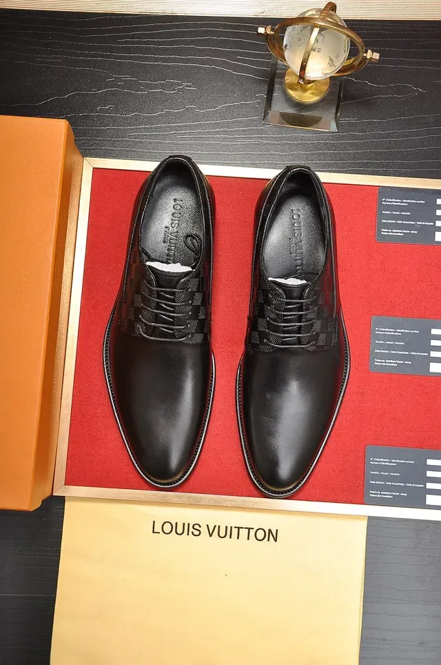 Louis Vuitton Zapatos Oxford Negro Damier Check 5
