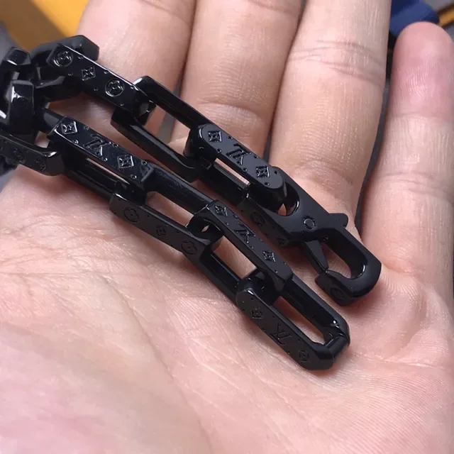 Louis Vuitton Black Geometric Link Bracelet 4