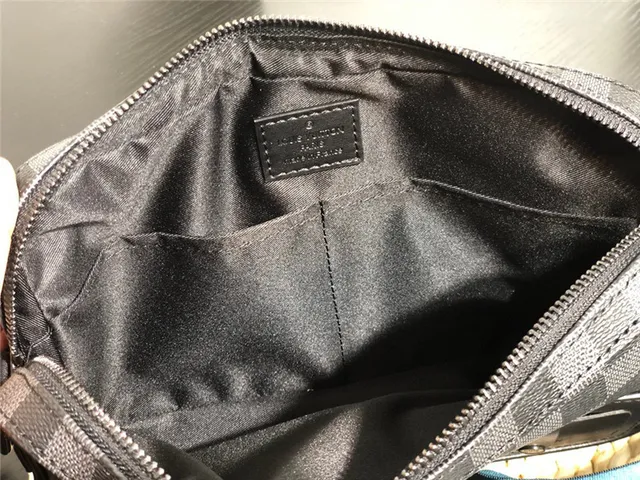 Louis Vuitton Black Gray Damier Graphite Monogram Canvas Rectangular Structured Silhouette Messenger Bag 3