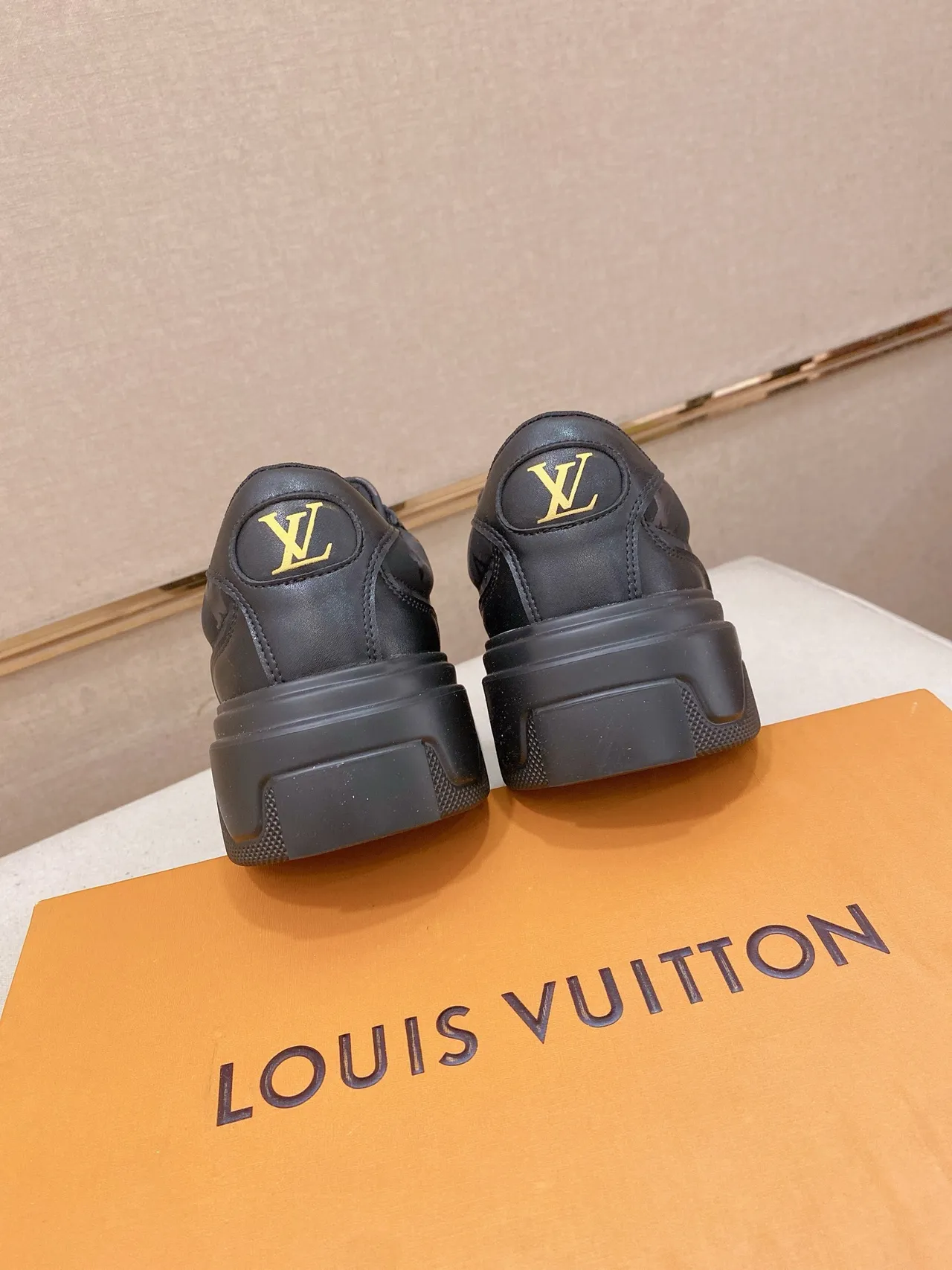 Louis Vuitton Black Monogram-Printed Chunky Sole Lifestyle Sneakers 3
