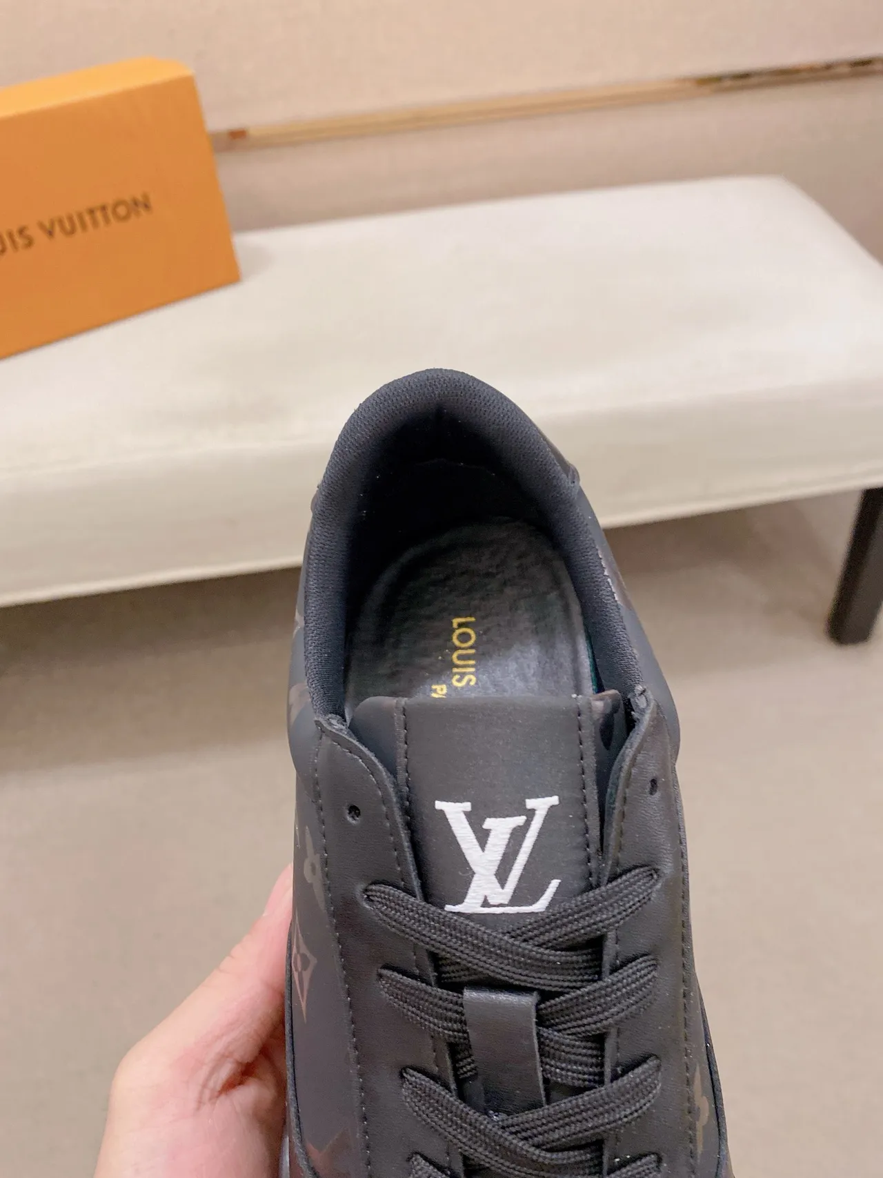 Louis Vuitton Black Monogram-Printed Chunky Sole Lifestyle Sneakers 4
